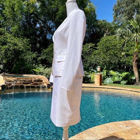 EUC! Custom Made White Skirt Suit - Picture 4 of 7